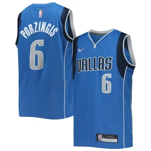 Exquisito Magnífico Kristaps Porzingis Dallas Mavericks Nike Youth 2021/22 Diamond Swingman Jersey Icon Edition Blue  para la gran final