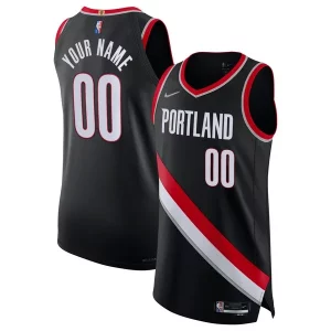 Maravilloso Robusto Elegante Portland Trail Blazers Nike 2021/22 Diamond Authentic Custom Jersey Icon Edition Black  para la gran final