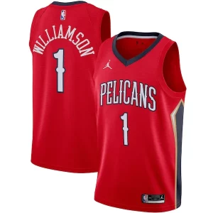 Cool Robusto Chulo Zion Williamson New Orleans Pelicans Jordan Brand 2020/21 Swingman Jersey Statement Edition Red  para la gran final